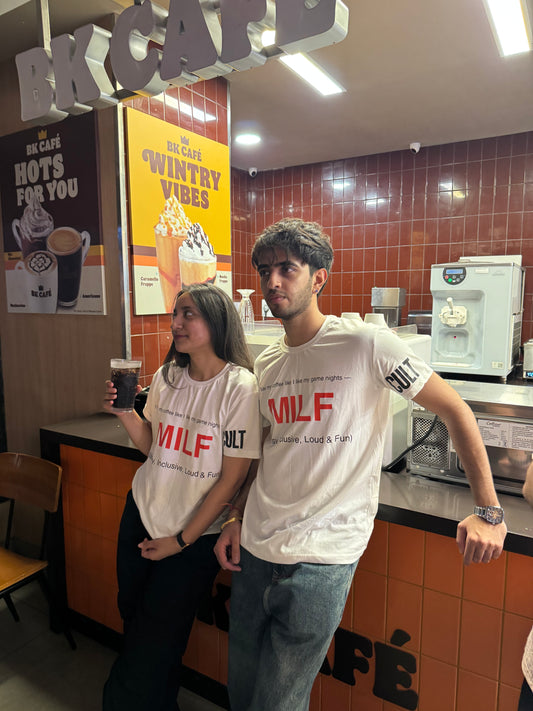 T-Shirt: “MILF – Messy, Inclusive, Loud & Fun”